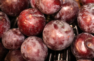 Fresh fruit in the market basket