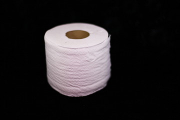 Tissue on a black background