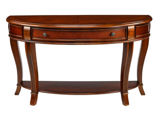 Half table foyer table with clipping path.
