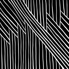 Grunge brush pattern. Texture. White and black vector. - 302352381