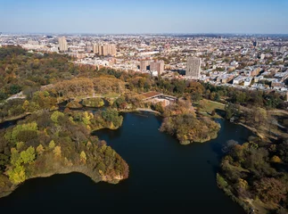 Deurstickers Aerial photo of Prospect park © creativefamily