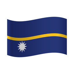 Flag of Nauru - vector illustration.