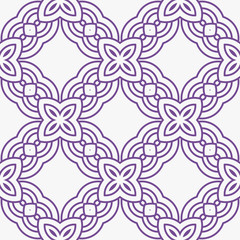 Art-deco seamless geometric pattern with retro ornament. Vector illustration