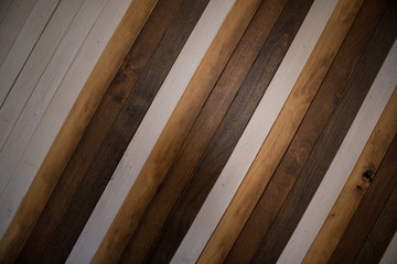 Obraz premium Diagonal Wood Slat Pattern Background