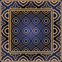 Obraz premium Decorative print with geometric pattern. Vector illustration