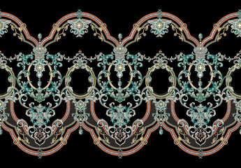 Decorative elegant luxury design.Vintage elements in baroque, rococo style.Design for cover, fabric, textile, wrapping paper .