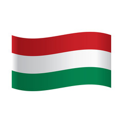 Waving flag of Bulgaria. Accurate dimensions, proportions and colors. Vector Illustration.