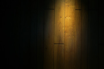 The light that falls on Wall wood texture background