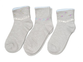 Socks on a white background 