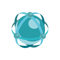 world social media isometric icon