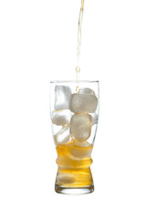 Soft drinks on a white background
