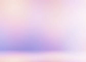 Baby girl style room. Light pink 3d background. Pastel delicate abstract texture. Blank studio. Sweet dream decor.