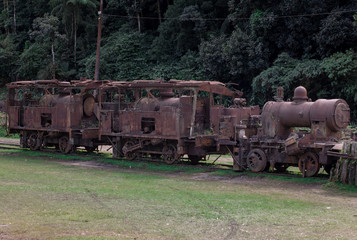 Abandoned train