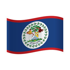 A Loading Flag Illustration of the country of Belize.