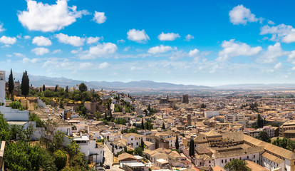 Naklejka premium Panoramic view of Granada