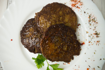 Cutlets from the liver with spices - 302363122