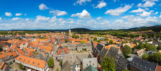 Naklejka premium Panoramic view of Goslar, Germany