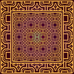 Creative patchwork geometric pattern. Vector illustration