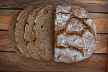 Home made healthy Whole grain rye bread