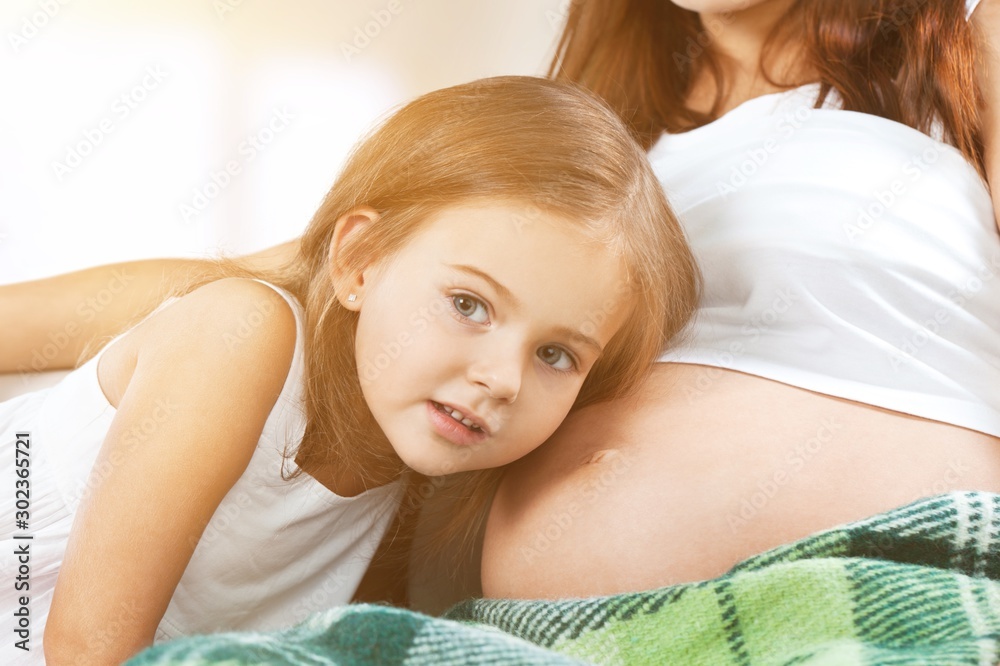 Wall mural pregnant.