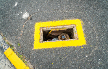 open manhole cover