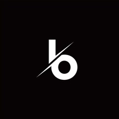 IO Logo Letter Monogram Slash with Modern logo designs template