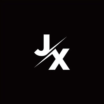 JX Logo Letter Monogram Slash with Modern logo designs template