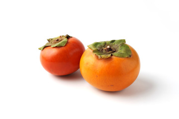 柿 カキ 果物 白背景