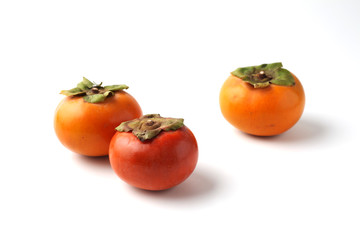 柿 カキ 果物 白背景