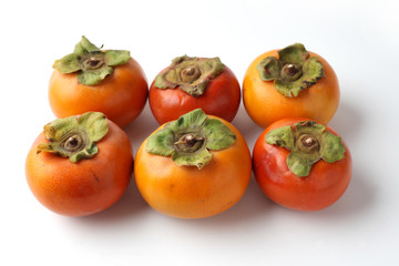 柿 カキ 果物 白背景