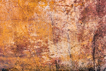 Texture of a concrete wall with cracks and scratches which can be used as a background