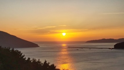 Fototapeta premium sunset over the sea