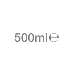 Liter l sign (l-mark) estimated volumes 500 milliliters (ml) Vector symbol packaging, labels used for prepacked foods, drinks different liters and milliliters. 500 ml vol single icon isolated on white