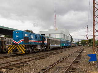 Fototapeta na wymiar Impresive view oft he train and railroad in Costa Rica