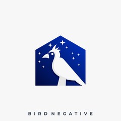 Bird House Illustration Vector Template