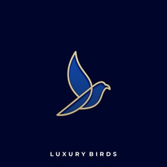Luxury Bird Illustration Vector Template