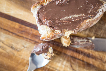 Peanut butter&chocolate on toast