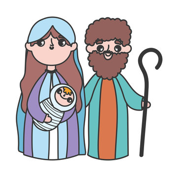 holy mary joseph and baby jesus manger nativity, merry christmas