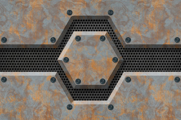 Abstract Metal textured Industrial background.