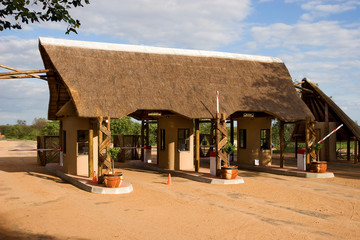 Entrance in Kruger national park - obrazy, fototapety, plakaty