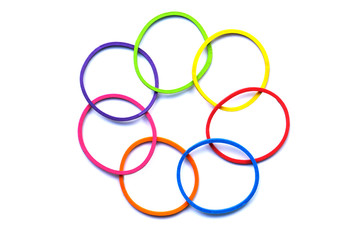 Elastic band rubber, Colored elastic rubber bands, Colored Rubber Bands