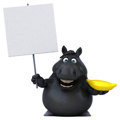 Fun horse - 3D Illustration