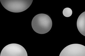 Colorful ball isolated on blackground