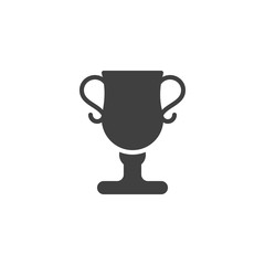 Award cup vector icon. filled flat sign for mobile concept and web design. Trophy cup glyph icon. Symbol, logo illustration. Vector graphics