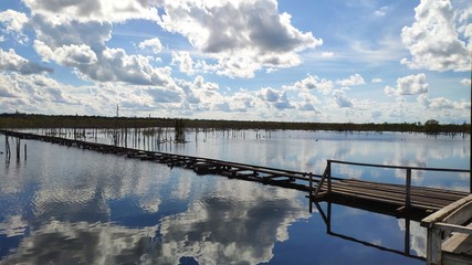 bridge on mirror lake