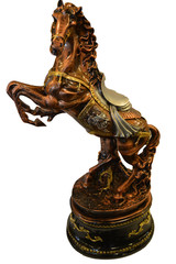 The statue of a horse
