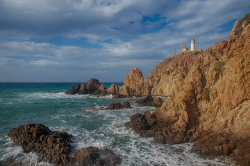 Arrecife de las sirenas en el parque natural cabo de Gata, Almería	