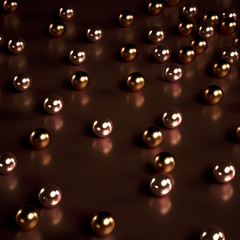 Elegant minimal background. 3d illustration, 3d rendering.