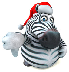 Obraz premium Fun zebra - 3D Illustration
