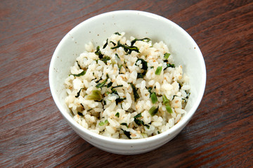 野沢菜ごはん